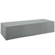 Modway Immerse Polyester Fabric Outdoor Chaise Cover in Gray