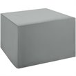 Modway Immerse Polyester Fabric Outdoor Chair or Corner Chair Cover in Gray