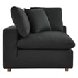Modway Commix 6-Piece Fabric Down Filled Sectional Sofa Set in Gray