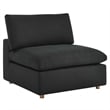 Modway Commix 6-Piece Fabric Down Filled Sectional Sofa Set in Gray