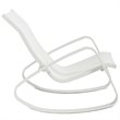 Modway Traveler Aluminum & Mesh Patio Rocking Chair in White (Set of 2)