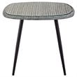 Modway Endeavor 3-Piece Rattan & Aluminum Patio Dining Set in Gray