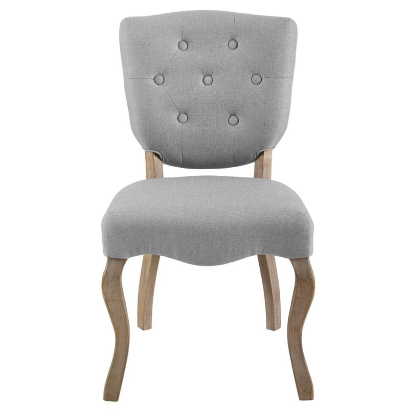 Modway Array Dining Side Chair in Light Gray (Set of 4)