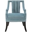 Modway Harken Modern Performance Velvet Accent Chair in Light Blue