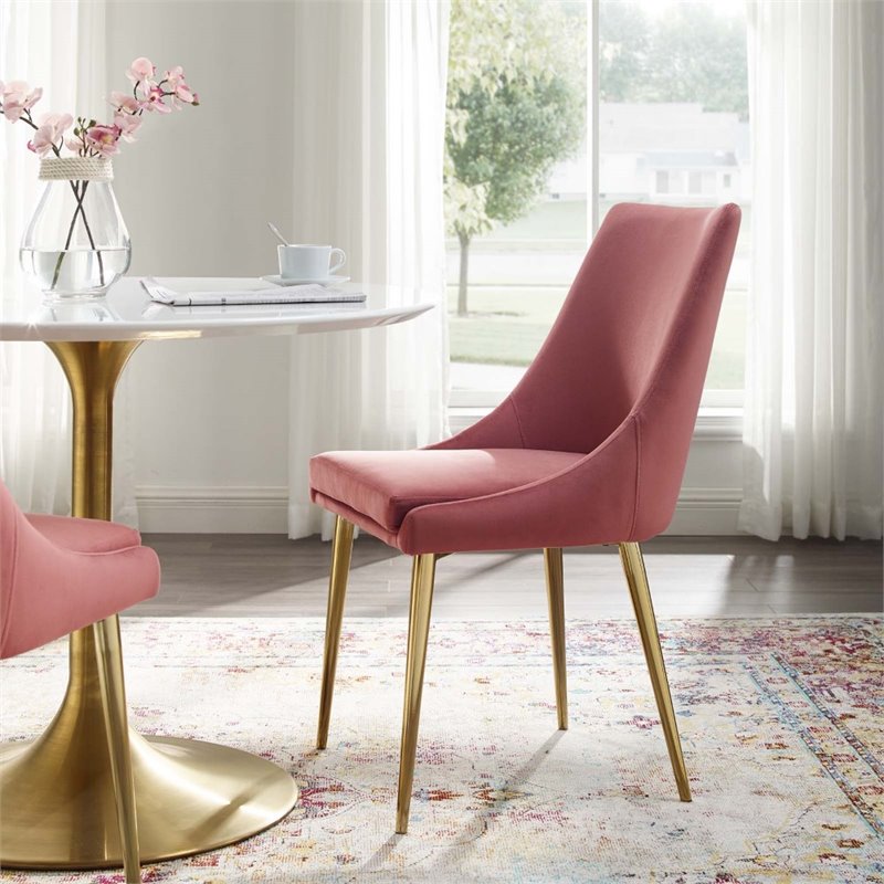 dusty rose dining chair