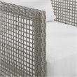 Modway Aura 3-Piece Outdoor Patio Wicker Rattan Set in Gray and White