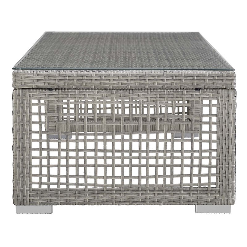 Aura 6 piece outdoor patio wicker rattan set hot sale