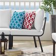 Modway Riverside Outdoor Patio Aluminum Corner Chair in Gray/White