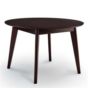 Modway Vision 45&quot Round Modern Wood Dining Table in Cappuccino Finish
