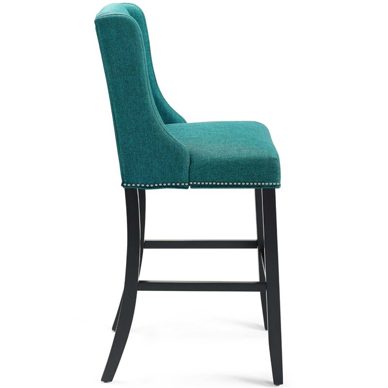 Modway Baron Upholstered Bar Stool in Teal EEI3737TEA