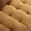 Modway Valour Modern Style Performance Velvet Sofa in Cognac Finish