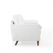 Modway Valour Modern Style Performance Velvet Sofa in White Finish
