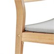 Modway Viewscape Outdoor Patio Ash Wood Jack and Jill Chair Set in Natural/Taupe