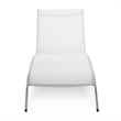 Modway Savannah Outdoor Patio Aluminum and Mesh Chaise Lounge Chair in White