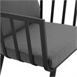 Modway Riverside 7-Piece Outdoor Patio Aluminum Set in Gray/Charcoal