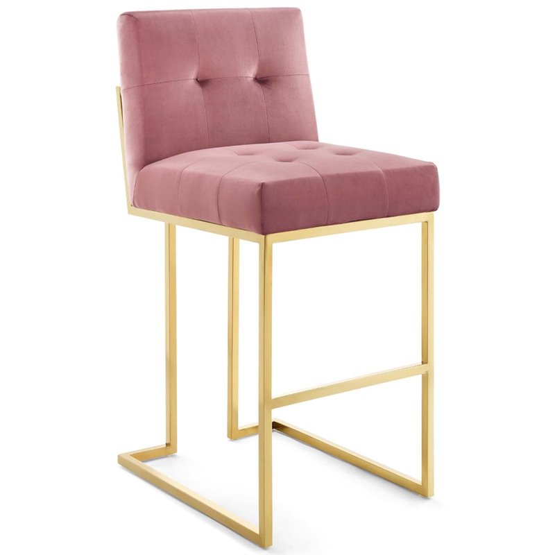 dusty rose bar stools