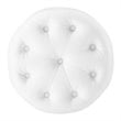 Modway Amour Tufted Button Round Faux Leather Ottoman in White