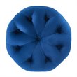 Modway Amour Tufted Button Round Performance Velvet Ottoman in Navy