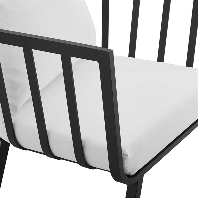 Modway Riverside 5-Piece Outdoor Patio Aluminum Set - Gray/White