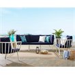 Modway Riverside 4-Piece Outdoor Patio Aluminum Set - White/Navy