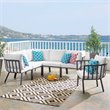 Modway Riverside 6-Piece Outdoor Patio Aluminum Set - Gray/White
