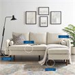 Modway Revive Upholstered Fabric Right or Left Sectional Sofa in Beige