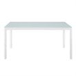 Modway Raleigh 5-Piece Aluminum Fabric Outdoor Patio Dining Set in White/Gray