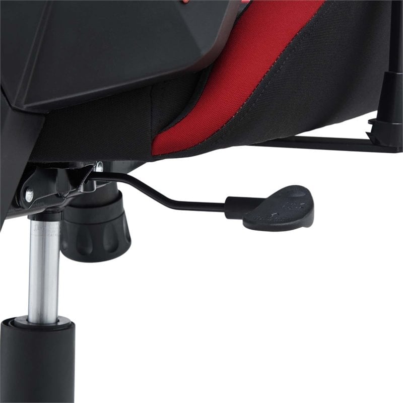 Modway Speedster Modern Mesh Fabric Gaming Computer Chair in Black/Red
