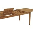 Modway Marina 9-Piece Modern Solid Teak Wood Outdoor Dining Set in Natural/White