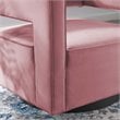 Modway Booth Modern Performance Velvet Swivel Armchair in Dusty Rose Pink