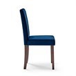 Prosper 5 Piece Upholstered Velvet Dining Set in Cappuccino Navy