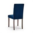 Prosper 5 Piece Upholstered Velvet Dining Set in Cappuccino Navy