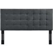 Modway Paisley Tufted Full/Queen Performance Velvet Headboard in Gray
