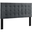 Modway Paisley Tufted Full/Queen Performance Velvet Headboard in Gray