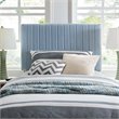 Modway Keira Velvet Upholstered Twin Headboard in Light Blue
