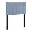 Modway Keira Velvet Upholstered Twin Headboard in Light Blue