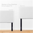 Modway Keira Faux Leather Upholstered Twin Headboard in White