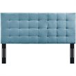 Modway Paisley Tufted Full/Queen Performance Velvet Headboard in Sea Blue