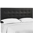 Modway Paisley Tufted Full/Queen Faux Leather Headboard in Black