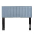 Modway Keira Full/Queen Solid Wood Performance Velvet Headboard in Light Blue