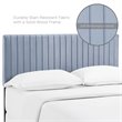 Modway Keira Full/Queen Solid Wood Performance Velvet Headboard in Light Blue