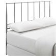 Modway Kiana Full Modern Style Sturdy Powder Coated Steel Headboard in Gray
