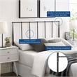 Modway Kiana Queen Modern Style Metal Headboard in Brown Finish
