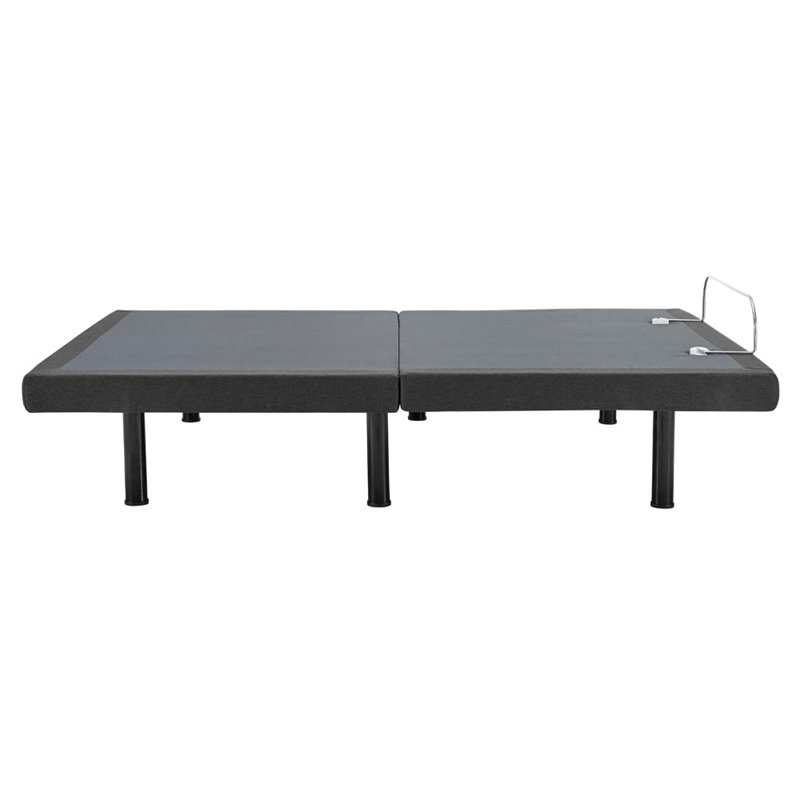 Modway Transform Adjustable Queen Wireless Remote Bed Base in Gray/Black