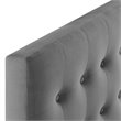 Modway Emily Twin Tufted Performance Velvet Headboard in Gray