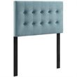 Modway Emily Twin Tufted Performance Velvet Headboard in Light Blue
