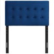Modway Emily Twin Tufted Performance Velvet Headboard in Navy