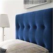 Modway Emily Twin Tufted Performance Velvet Headboard in Navy