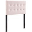 Modway Emily Twin Biscuit Tufted Performance Velvet Headboard in Pink