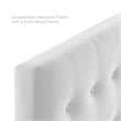 Modway Emily Twin Tufted Performance Velvet Headboard in White